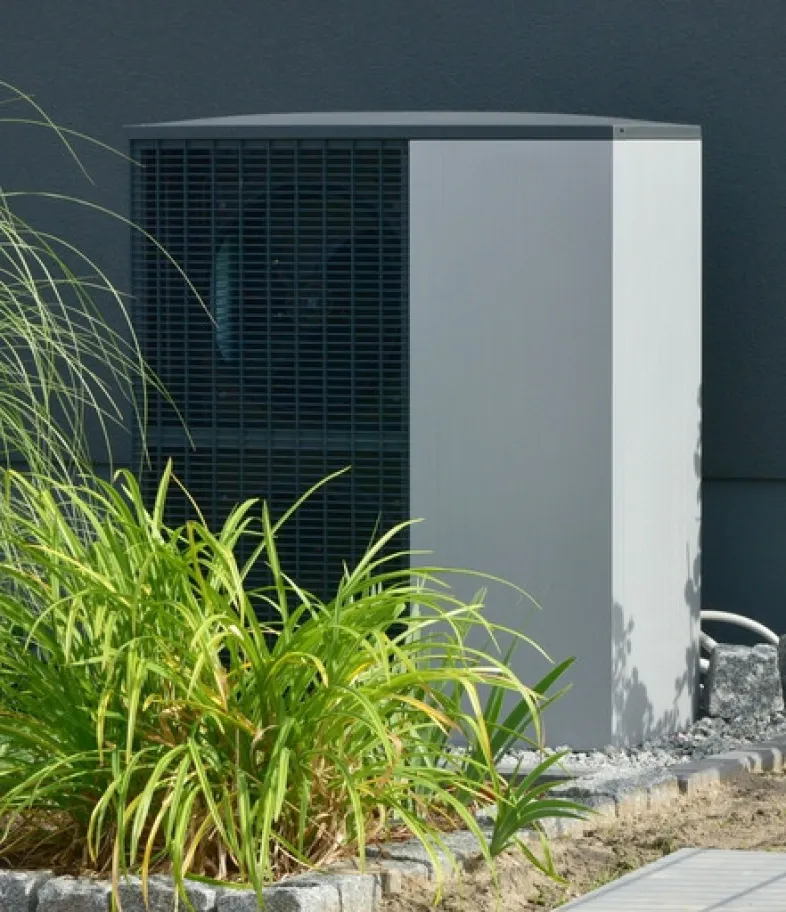 
Warmtepomp buitenunit grijs